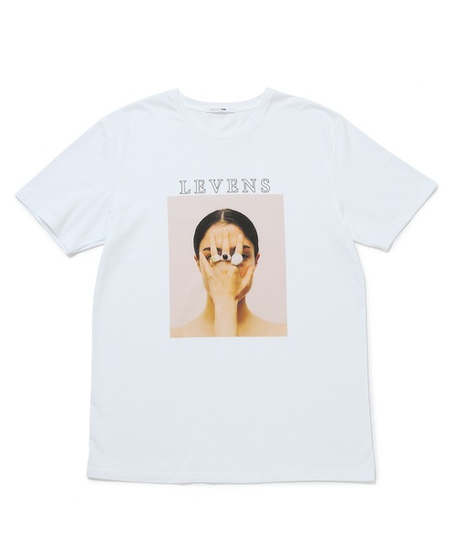 ADAM ET ROPE'（アダムエロペ）の「【LEVENS】Organic Cotton Photo Tee（Tシャツ/カットソー・レディース・ホワイト/ホワイト系その他/ホワイト系その他2・1）」の2枚目の写真