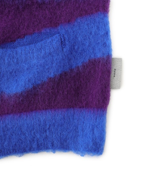 Name.（ネーム）の「【Name.】WAVE STRIPED モヘアニットカーディガン