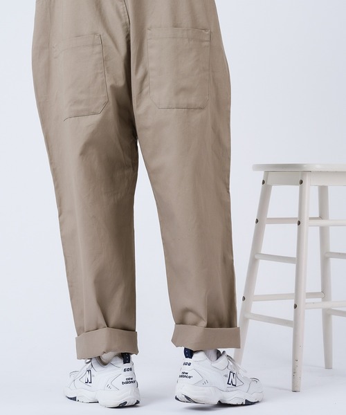 kutir（クティール）の「ワイドオーバーオール（サロペット/オーバーオール・メンズ・ブラック/ダークブラウン/ベージュ/カーキ・SMALL/MEDIUM/LARGE）」の21枚目の写真