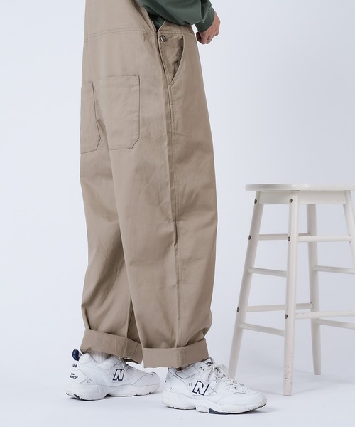 kutir（クティール）の「ワイドオーバーオール（サロペット/オーバーオール・メンズ・ブラック/ダークブラウン/ベージュ/カーキ・SMALL/MEDIUM/LARGE）」の20枚目の写真