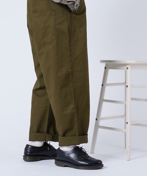 kutir（クティール）の「ワイドオーバーオール（サロペット/オーバーオール・メンズ・ブラック/ダークブラウン/ベージュ/カーキ・SMALL/MEDIUM/LARGE）」の9枚目の写真