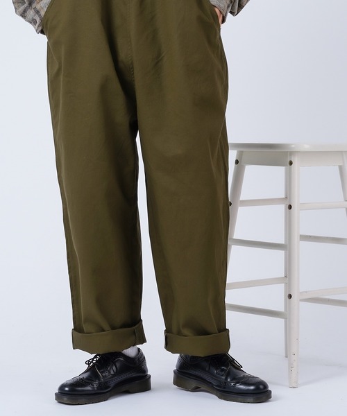 kutir（クティール）の「ワイドオーバーオール（サロペット/オーバーオール・メンズ・ブラック/ダークブラウン/ベージュ/カーキ・SMALL/MEDIUM/LARGE）」の11枚目の写真