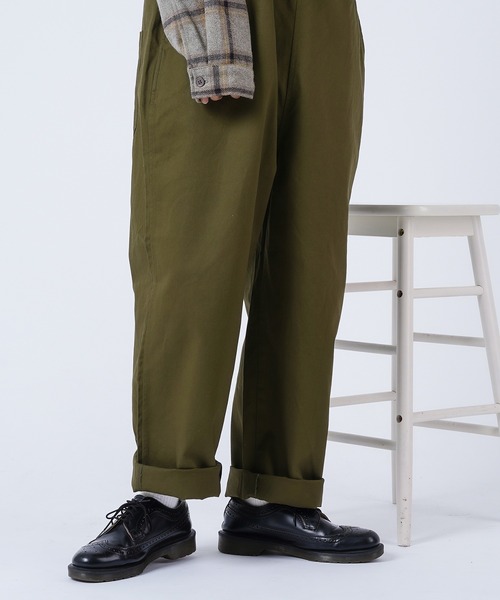 kutir（クティール）の「ワイドオーバーオール（サロペット/オーバーオール・メンズ・ブラック/ダークブラウン/ベージュ/カーキ・SMALL/MEDIUM/LARGE）」の8枚目の写真