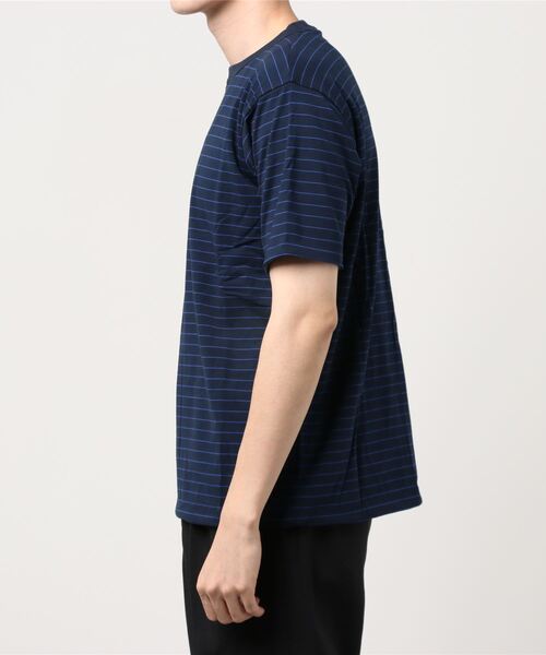 Hub&Spoke（ハブアンドスポーク）の「ボーダー×パイルTシャツ（Tシャツ/カットソー・メンズ・グレー系その他/ブルー系その他/ピンク系その他・MEDIUM/LARGE/X-LARGE）」の5枚目の写真