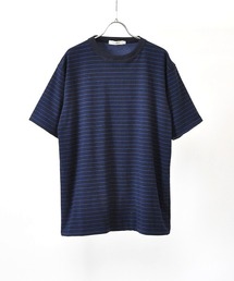 ボーダー×パイルTシャツ