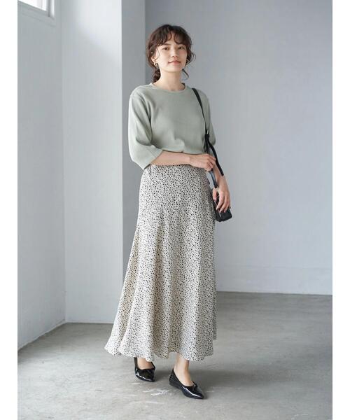 AMERICAN HOLIC（アメリカンホリック）の「バックスキッパー5分袖ワッフルプルオーバー 〇＊（Tシャツ/カットソー・レディース・ミント/アイボリー/チャコールグレー/ブラウン・M/L）」の17枚目の写真