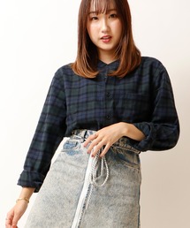 GLOVE HOUSE（グローブハウス）の「ソフトフランネルバンドカラーシャツ 長袖シャツ（シャツ/ブラウス・メンズ）」