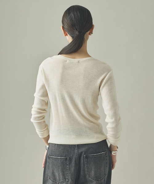 Curensology(カレンソロジー)/ウールテレコクルーネックプルオーバー