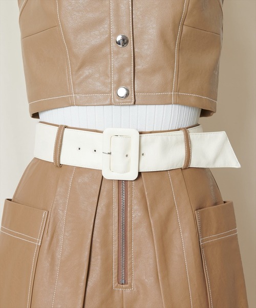 セット売り】REDYAZEL フェイクレザーデザインビスチェ