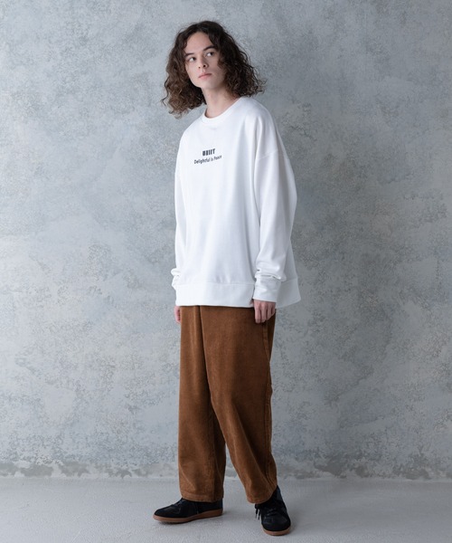 UNIIT(ユニット)の「【UNIIT/ユニット】コーデュロイワイドパンツ ワイドシルエット 無地 ウエスト紐仕様 セットアップ対象アイテム(その他パンツ・メンズ・ダークベージュ/ブラウン/ブラック・MEDIUM/LARGE)」の5枚目の写真