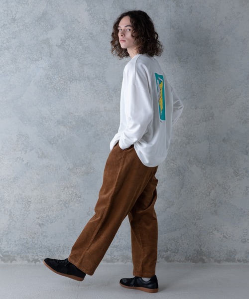 UNIIT(ユニット)の「【UNIIT/ユニット】コーデュロイワイドパンツ ワイドシルエット 無地 ウエスト紐仕様 セットアップ対象アイテム(その他パンツ・メンズ・ダークベージュ/ブラウン/ブラック・MEDIUM/LARGE)」の6枚目の写真