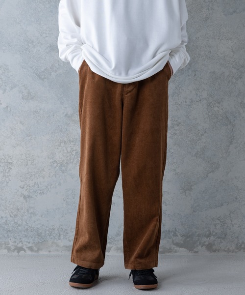 UNIIT(ユニット)の「【UNIIT/ユニット】コーデュロイワイドパンツ ワイドシルエット 無地 ウエスト紐仕様 セットアップ対象アイテム(その他パンツ・メンズ・ダークベージュ/ブラウン/ブラック・MEDIUM/LARGE)」の13枚目の写真
