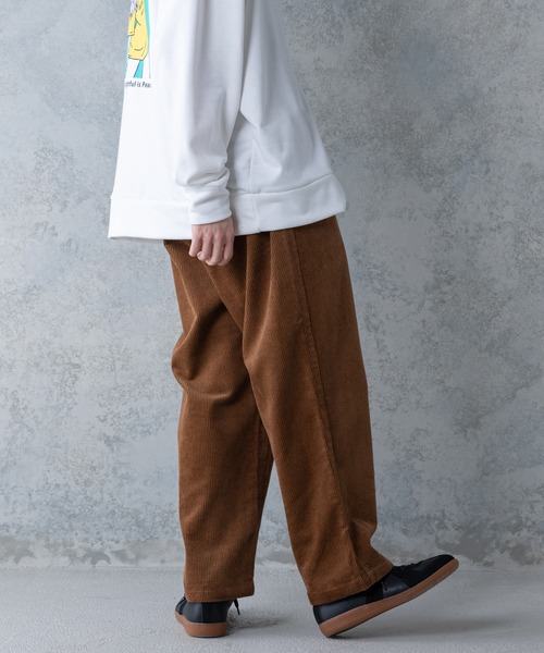 UNIIT(ユニット)の「【UNIIT/ユニット】コーデュロイワイドパンツ ワイドシルエット 無地 ウエスト紐仕様 セットアップ対象アイテム(その他パンツ・メンズ・ダークベージュ/ブラウン/ブラック・MEDIUM/LARGE)」の16枚目の写真