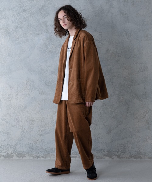 UNIIT(ユニット)の「【UNIIT/ユニット】コーデュロイワイドパンツ ワイドシルエット 無地 ウエスト紐仕様 セットアップ対象アイテム(その他パンツ・メンズ・ダークベージュ/ブラウン/ブラック・MEDIUM/LARGE)」の20枚目の写真