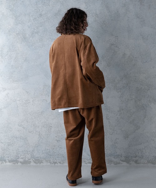UNIIT(ユニット)の「【UNIIT/ユニット】コーデュロイワイドパンツ ワイドシルエット 無地 ウエスト紐仕様 セットアップ対象アイテム(その他パンツ・メンズ・ダークベージュ/ブラウン/ブラック・MEDIUM/LARGE)」の22枚目の写真