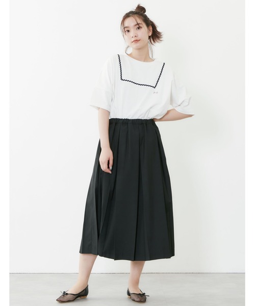 POU DOU DOU（プードゥドゥ）の「リボンメッシュフラットシューズ（パンプス・レディース・ブラック/ベージュ・4/3）」の3枚目の写真