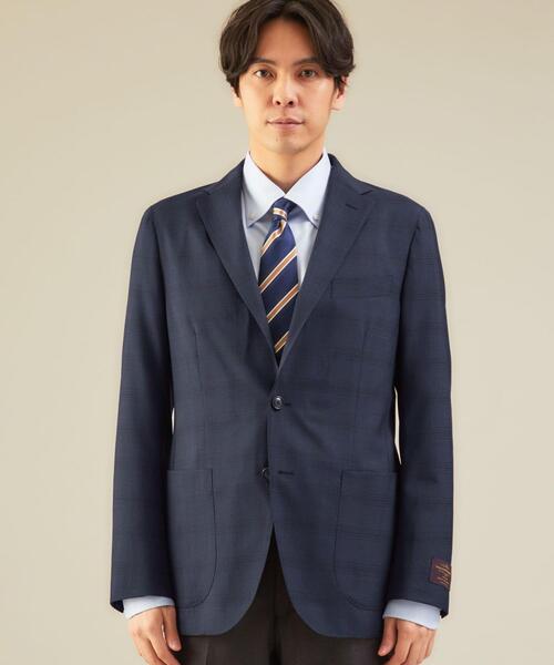 BlueGrigio リングヂャケット カノニコ テーラードジャケット チェック BlueGrigio リングヂャケット カノニコ テーラードジャケット