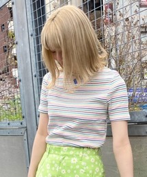 Candy Stripper | FUNNY BORDER RIB トップス(Tシャツ/カットソー)