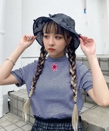 Candy Stripper | FUNNY BORDER RIB トップス(Tシャツ/カットソー)