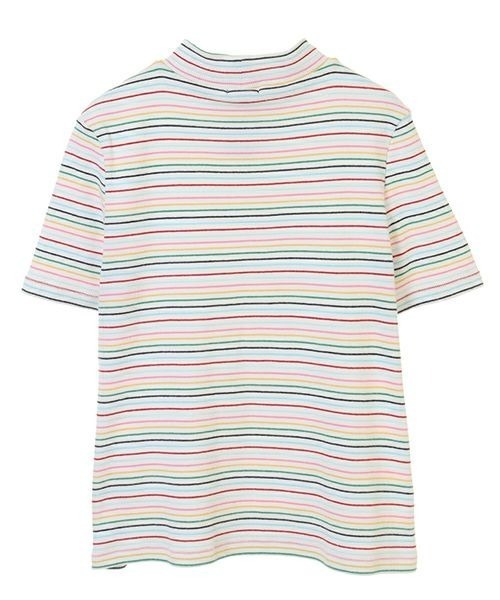 Candy Stripper（キャンディストリッパー）の「FUNNY BORDER RIB トップス（Tシャツ/カットソー・レディース・オフホワイト/ブラック/グレー・2）」の7枚目の写真