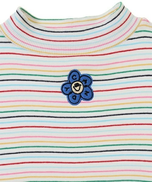 Candy Stripper（キャンディストリッパー）の「FUNNY BORDER RIB トップス（Tシャツ/カットソー・レディース・オフホワイト/ブラック/グレー・2）」の15枚目の写真