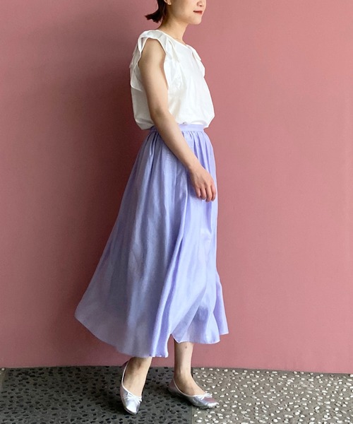 PICCIN(ピッチン)の「肩リボンブラウス(シャツ/ブラウス・レディース・オフホワイト/イエロー/プラム・M)」の18枚目の写真
