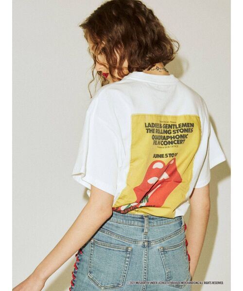 jouetie（ジュエティ）の「The Rolling Stones Tシャツ（Tシャツ/カットソー・レディース・ブラック/オフホワイト/イエロー・MEDIUM）」の2枚目の写真