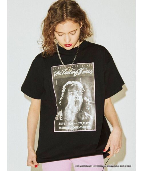 jouetie（ジュエティ）の「The Rolling Stones Tシャツ（Tシャツ/カットソー・レディース・ブラック/オフホワイト/イエロー・MEDIUM）」の4枚目の写真