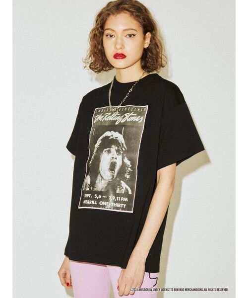 jouetie（ジュエティ）の「The Rolling Stones Tシャツ（Tシャツ/カットソー・レディース・ブラック/オフホワイト/イエロー・MEDIUM）」の6枚目の写真