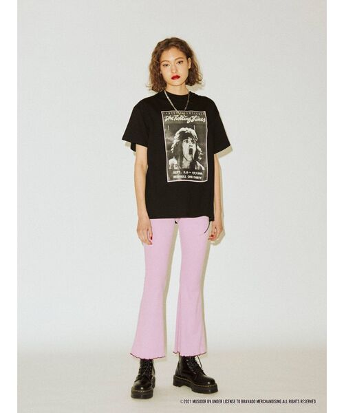 jouetie（ジュエティ）の「The Rolling Stones Tシャツ（Tシャツ/カットソー・レディース・ブラック/オフホワイト/イエロー・MEDIUM）」の8枚目の写真