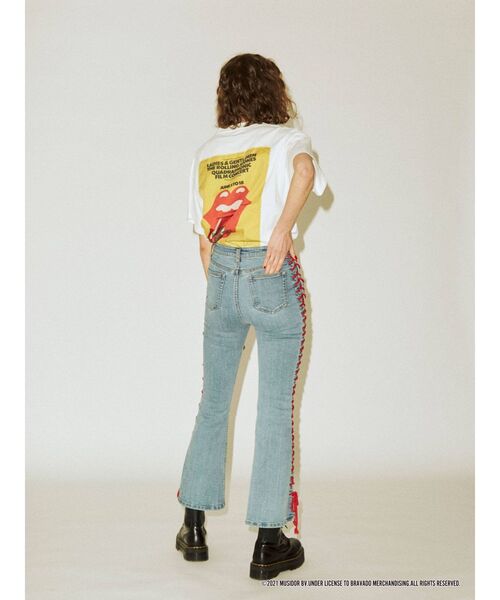 jouetie（ジュエティ）の「The Rolling Stones Tシャツ（Tシャツ/カットソー・レディース・ブラック/オフホワイト/イエロー・MEDIUM）」の12枚目の写真