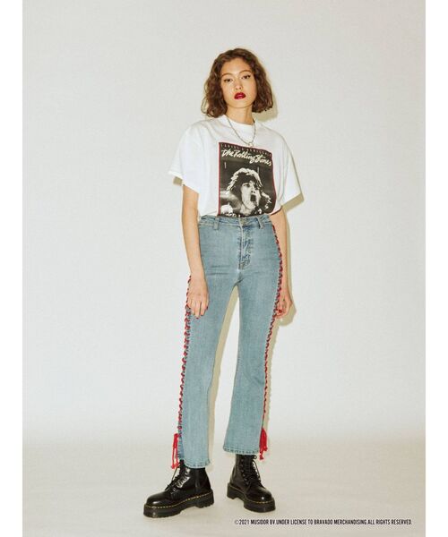 jouetie（ジュエティ）の「The Rolling Stones Tシャツ（Tシャツ/カットソー・レディース・ブラック/オフホワイト/イエロー・MEDIUM）」の14枚目の写真
