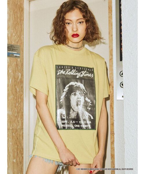 jouetie（ジュエティ）の「The Rolling Stones Tシャツ（Tシャツ/カットソー・レディース・ブラック/オフホワイト/イエロー・MEDIUM）」の15枚目の写真