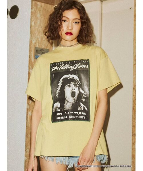 jouetie（ジュエティ）の「The Rolling Stones Tシャツ（Tシャツ/カットソー・レディース・ブラック/オフホワイト/イエロー・MEDIUM）」の16枚目の写真