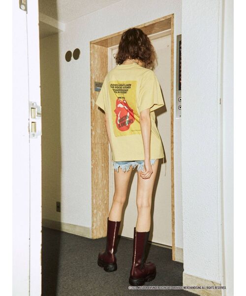 jouetie（ジュエティ）の「The Rolling Stones Tシャツ（Tシャツ/カットソー・レディース・ブラック/オフホワイト/イエロー・MEDIUM）」の17枚目の写真