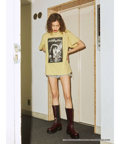 jouetie（ジュエティ）の「The Rolling Stones Tシャツ（Tシャツ/カットソー・レディース・ブラック/オフホワイト/イエロー・MEDIUM）」の18枚目の写真