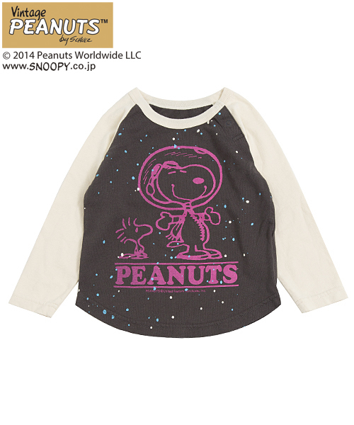 X-girl Stages（エックスガールステージス）の「B/B TEE SNOOPY　（12M～3T）/ スヌーピー（Tシャツ/カットソー・キッズ・ホワイト/パープル/イエロー・12M/2T/3T）」の6枚目の写真