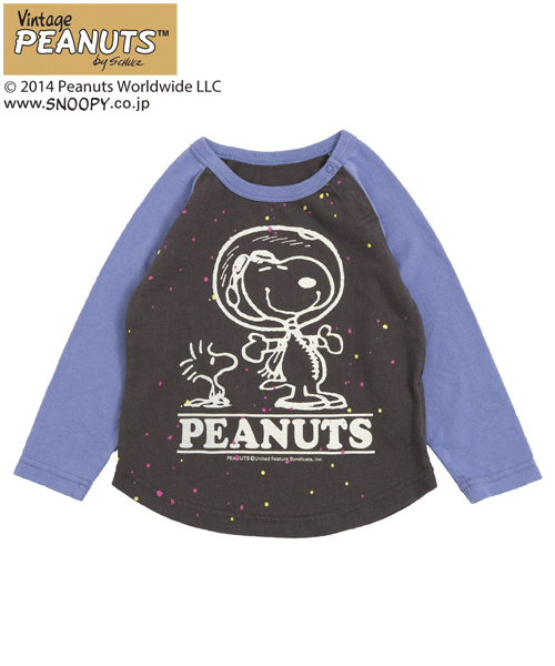 X-girl Stages（エックスガールステージス）の「B/B TEE SNOOPY　（12M～3T）/ スヌーピー（Tシャツ/カットソー・キッズ・ホワイト/パープル/イエロー・12M/2T/3T）」の8枚目の写真