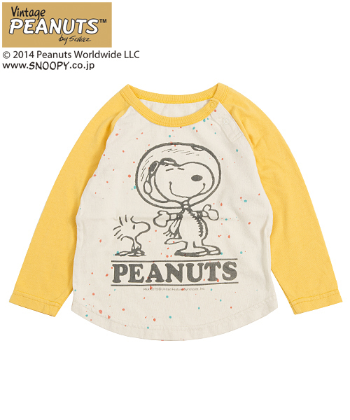 X-girl Stages（エックスガールステージス）の「B/B TEE SNOOPY　（12M～3T）/ スヌーピー（Tシャツ/カットソー・キッズ・ホワイト/パープル/イエロー・12M/2T/3T）」の10枚目の写真