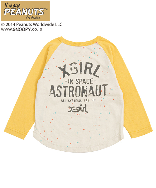 X-girl Stages（エックスガールステージス）の「B/B TEE SNOOPY　（12M～3T）/ スヌーピー（Tシャツ/カットソー・キッズ・ホワイト/パープル/イエロー・12M/2T/3T）」の11枚目の写真