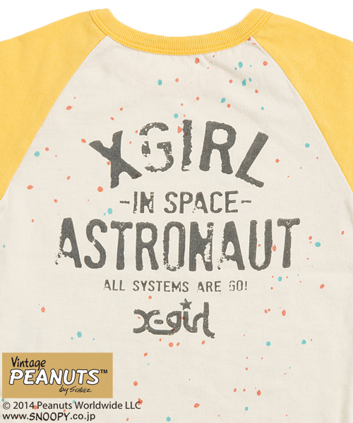 X-girl Stages（エックスガールステージス）の「B/B TEE SNOOPY　（12M～3T）/ スヌーピー（Tシャツ/カットソー・キッズ・ホワイト/パープル/イエロー・12M/2T/3T）」の5枚目の写真