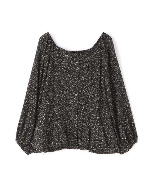 N.（N. Natural Beauty Basic）（エヌエヌナチュラルビューティーベーシック）の「◆コバナプリントプリーツブラウス（シャツ/ブラウス・レディース・ホワイト系その他/ブラック系その他/ブルー系その他・MEDIUM）」の16枚目の写真