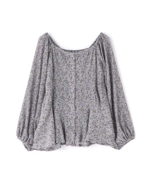 N.（N. Natural Beauty Basic）（エヌエヌナチュラルビューティーベーシック）の「◆コバナプリントプリーツブラウス（シャツ/ブラウス・レディース・ホワイト系その他/ブラック系その他/ブルー系その他・MEDIUM）」の18枚目の写真