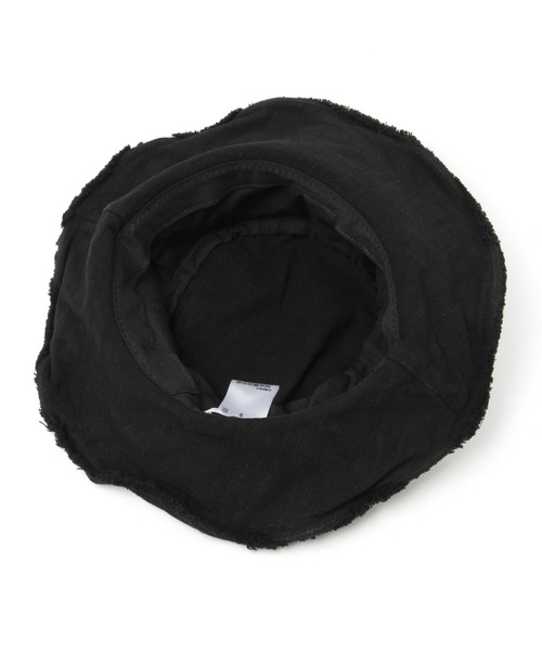 LEPSIM（レプシィム）の「フリンジバケットＨＡＴ　930847（ハット・レディース・ブラック/ナチュラル/ダークベージュ・ONE SIZE）」の4枚目の写真