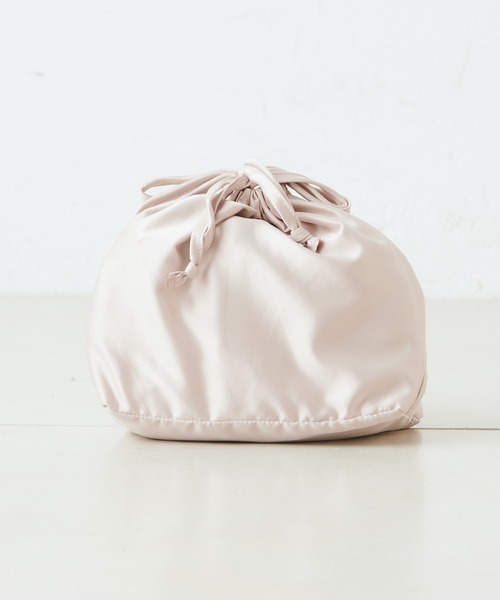 one after another NICE CLAUP（ワンアフターアナザーナイスクラップ）の「巾着セットきらきら編みバッグ（ハンドバッグ・レディース・アイボリー/ラベンダー・FREE）」の21枚目の写真