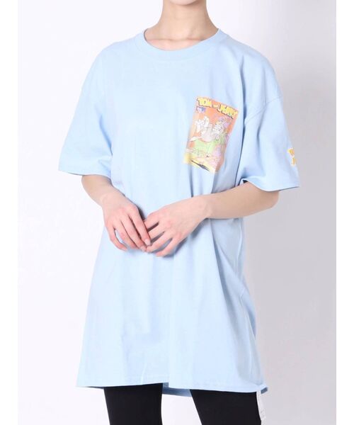 jouetie（ジュエティ）の「トムとジェリー コラボBIG Tシャツ（Tシャツ/カットソー・レディース・ライトブルー/ブラック/アイボリー・MEDIUM）」の4枚目の写真
