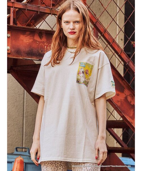 jouetie（ジュエティ）の「トムとジェリー コラボBIG Tシャツ（Tシャツ/カットソー・レディース・ライトブルー/ブラック/アイボリー・MEDIUM）」の5枚目の写真