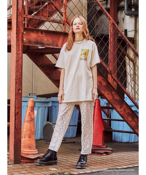 jouetie（ジュエティ）の「トムとジェリー コラボBIG Tシャツ（Tシャツ/カットソー・レディース・ライトブルー/ブラック/アイボリー・MEDIUM）」の6枚目の写真