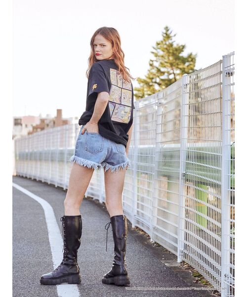 jouetie（ジュエティ）の「トムとジェリー コラボBIG Tシャツ（Tシャツ/カットソー・レディース・ライトブルー/ブラック/アイボリー・MEDIUM）」の11枚目の写真