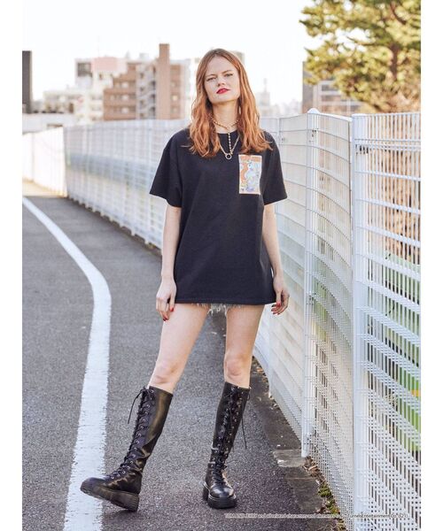 jouetie（ジュエティ）の「トムとジェリー コラボBIG Tシャツ（Tシャツ/カットソー・レディース・ライトブルー/ブラック/アイボリー・MEDIUM）」の13枚目の写真